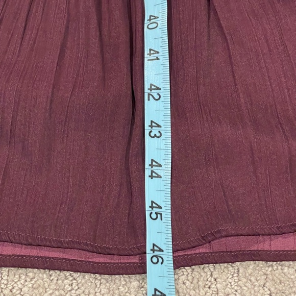 Evereve Layla Satin Women's Dress, Mid Length, Long Sleeve, Purple/Burgundy, XS - Picture 11 of 16